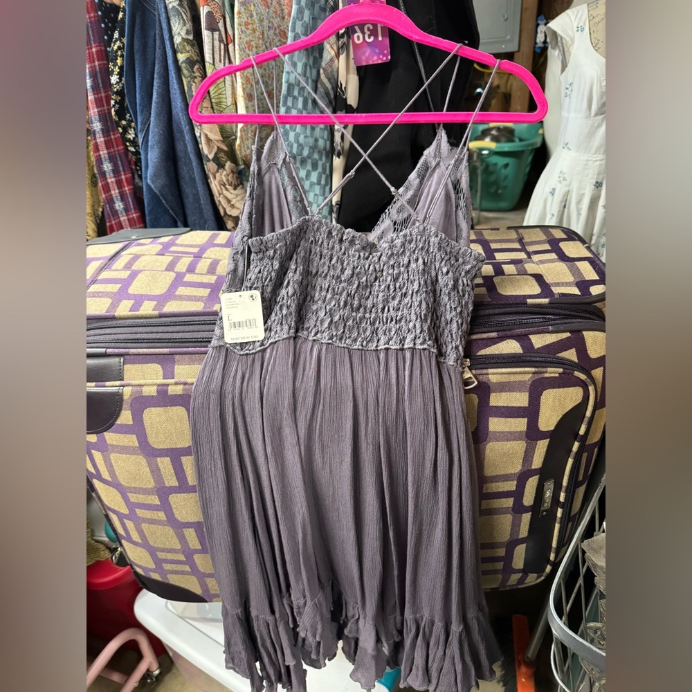 M136 // NWT // FP One Adella Slip Dress // Size L - Picture 4 of 7